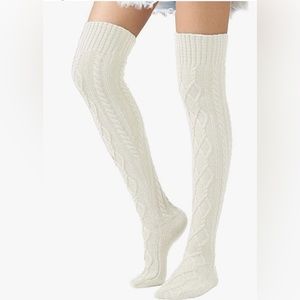 Knitted knee socks